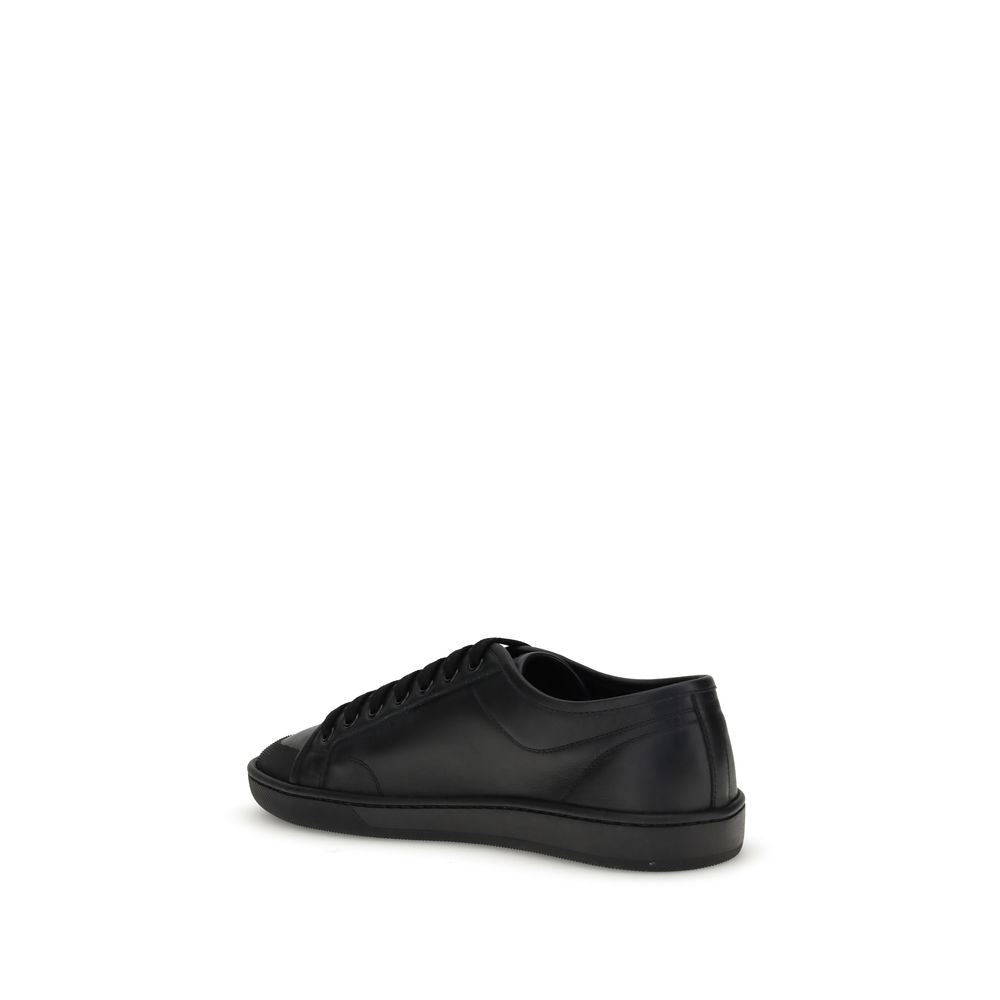 Black Calf Leather Bos Taurus Low Top Sneakers