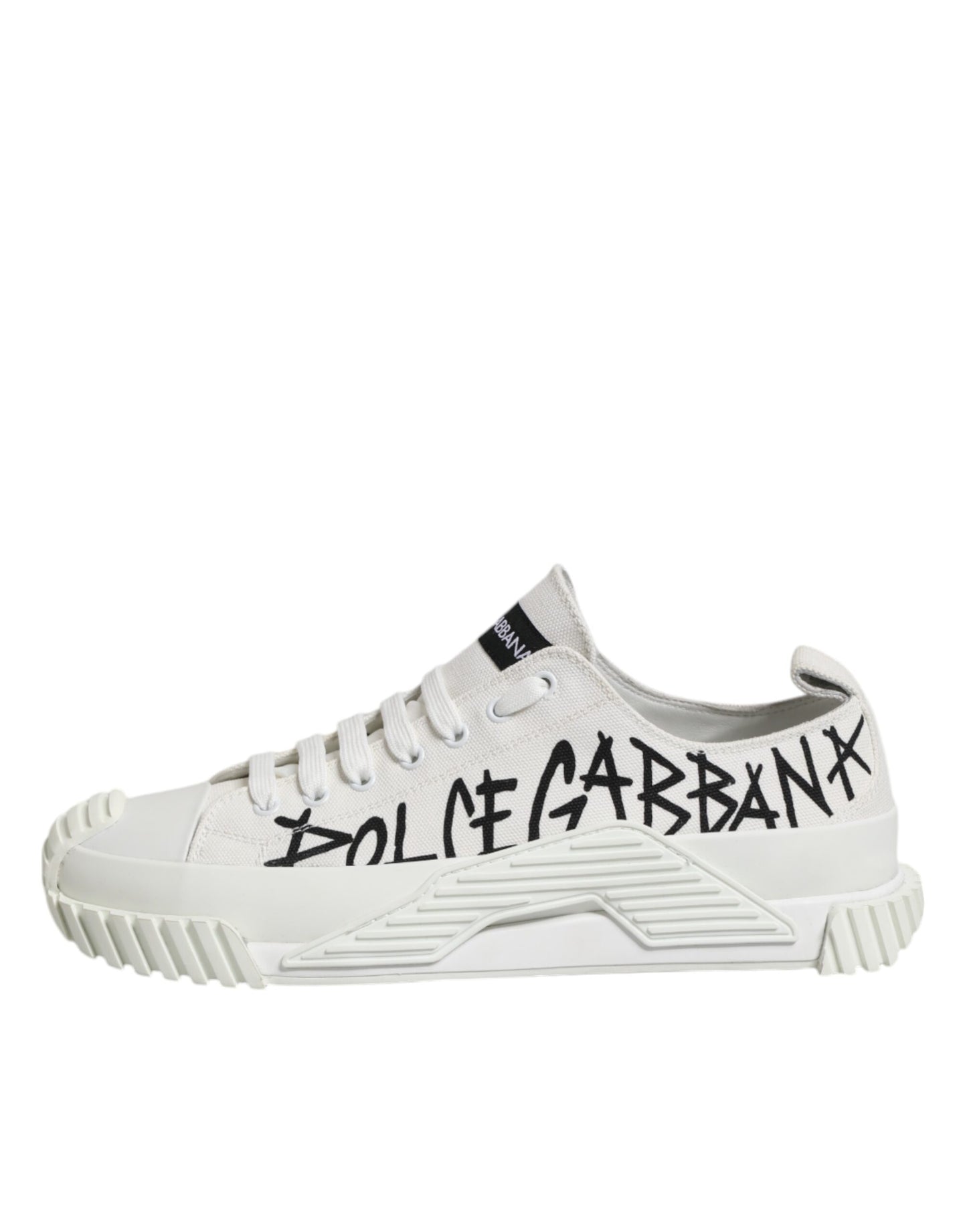 White Logo Graffiti Low Top Sneakers Shoes