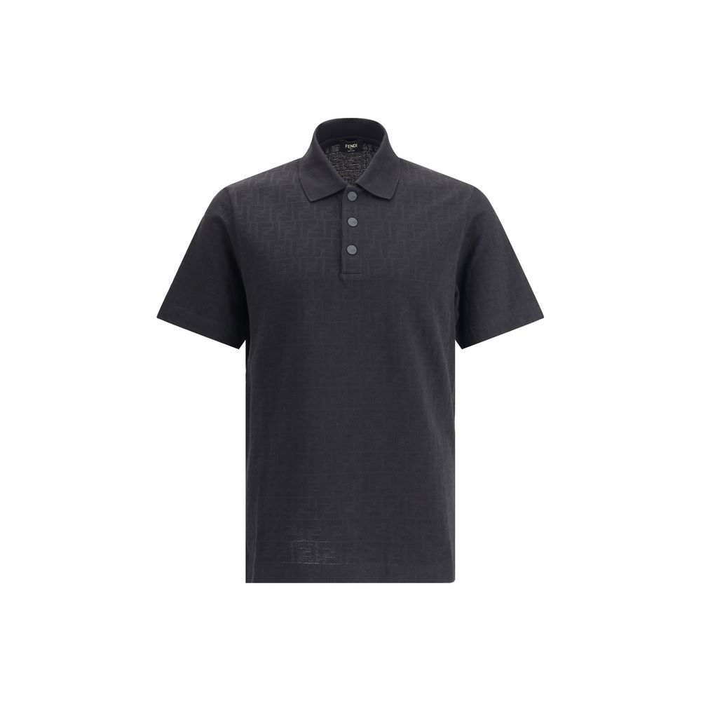 Black Cotton Polo Shirt