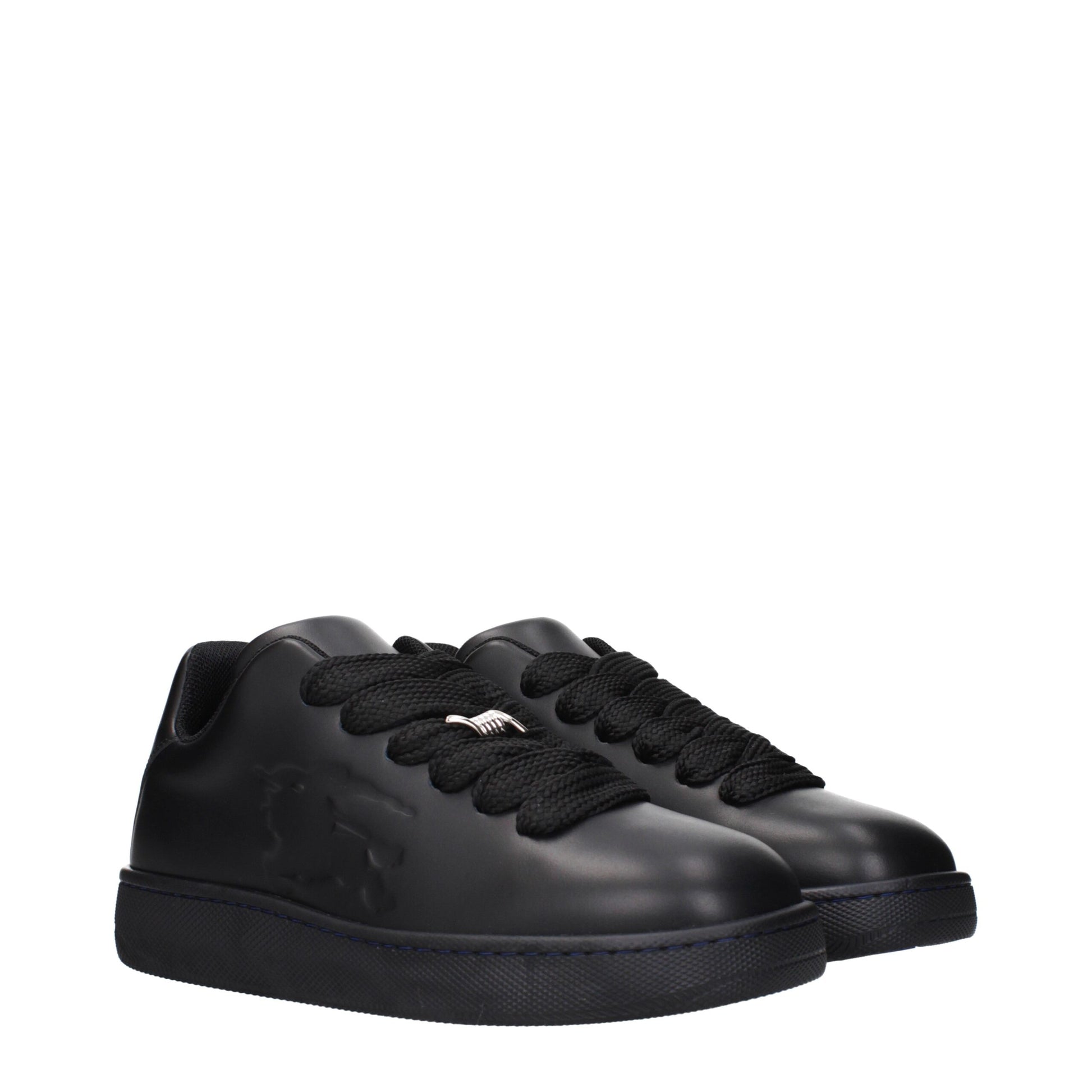 Black Leather Low Tops
