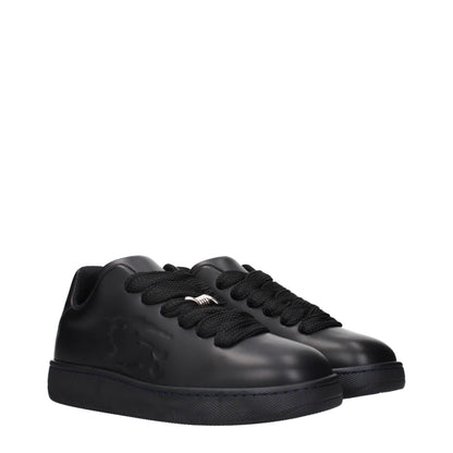 Black Leather Low Tops