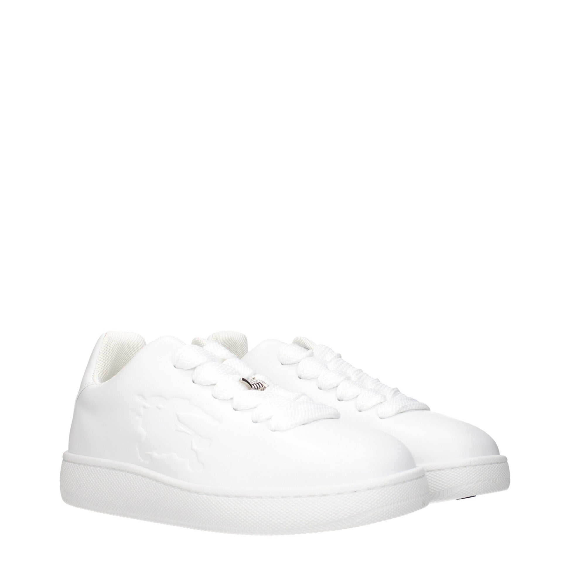 White Leather Low Tops