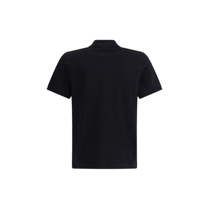 Black Cotton Polo Shirt