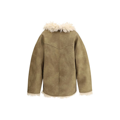 Beige Polyester Coat