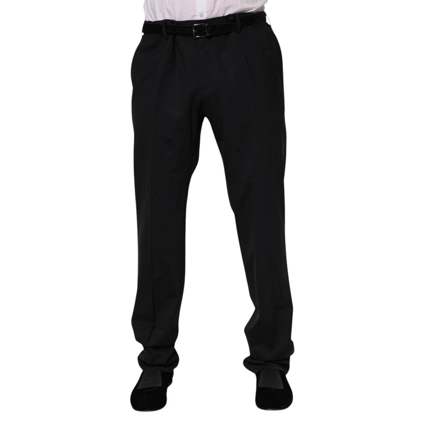 Black Wool Formal Dress Men Trousers Pants
