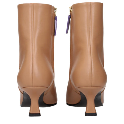 Brown Leather Ankle Boots