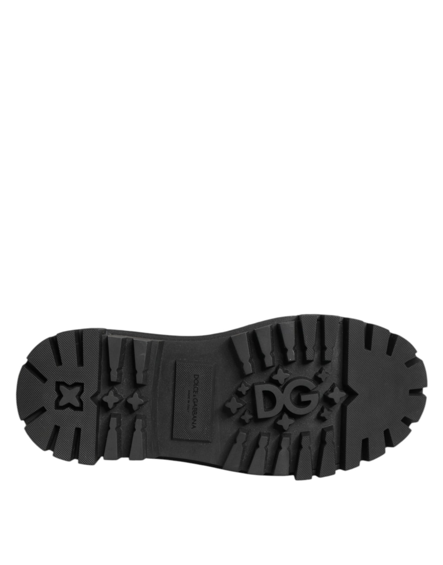 Black Leather Jeweled Crystals Derby Shoes