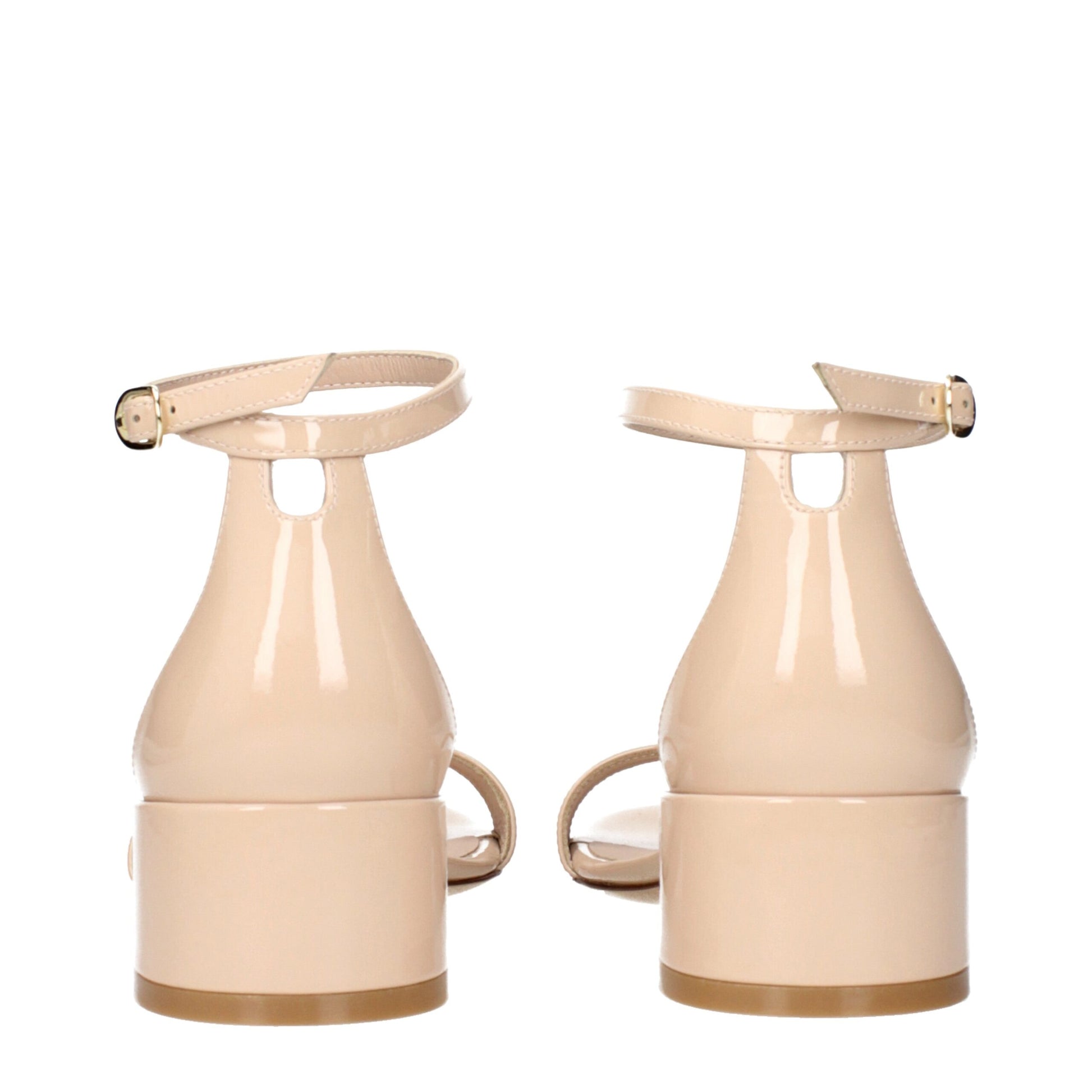 Beige Leather Sandals