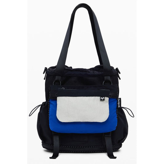 Black Polyester Women Handbag