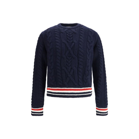 Blue Fleece Wool Sweatshirt