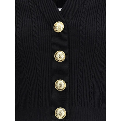 Ribbed and braided Cardigan