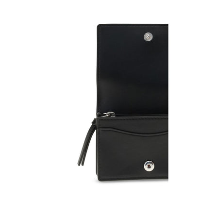GANNI CARD HOLDER WITH FLAP BLUE DOG