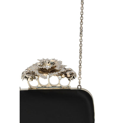 Black Silk Clutch Bag