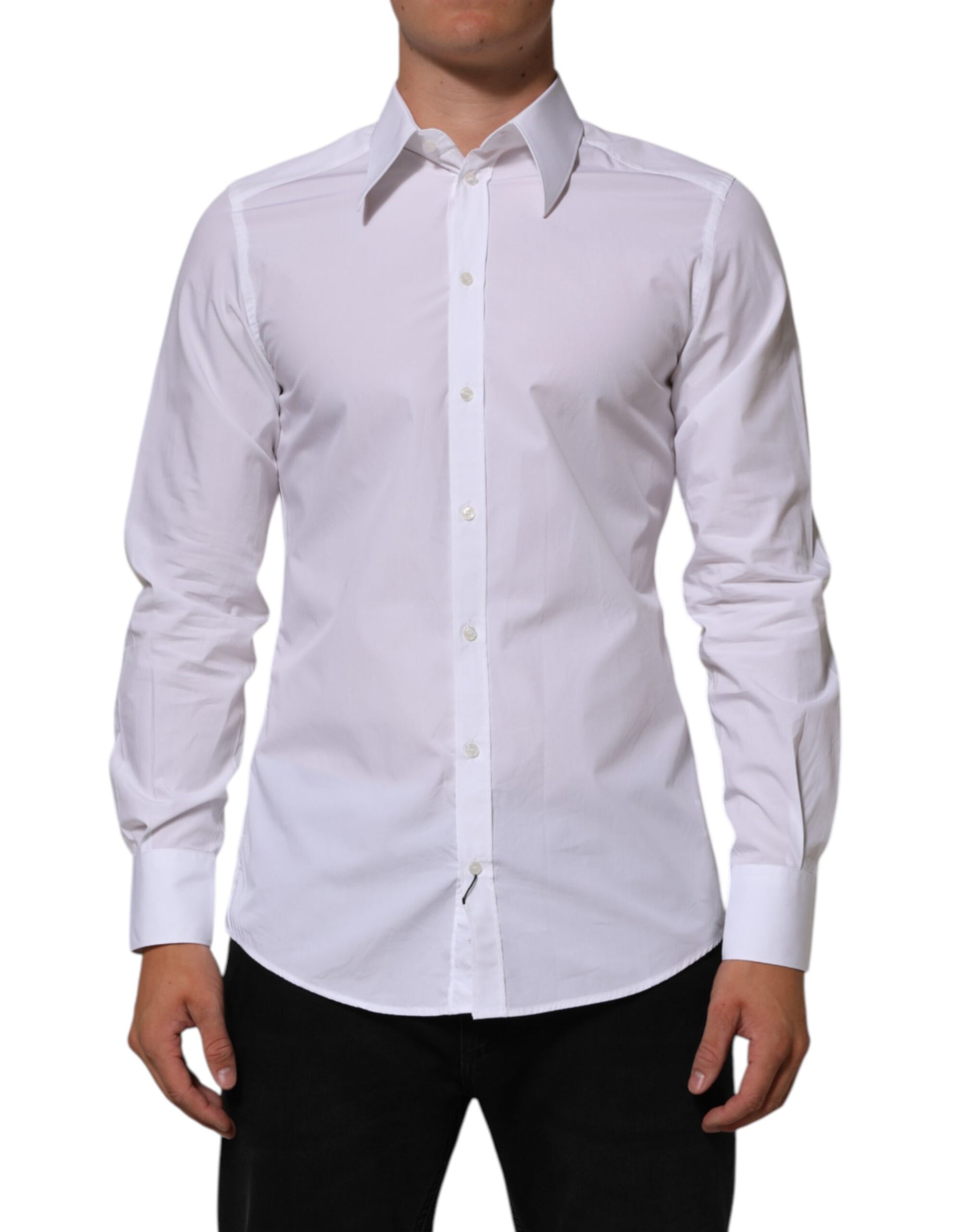 White Cotton MARTINI Men Formal Dress Shirt