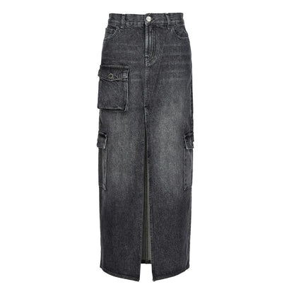 Black Cotton Skirt