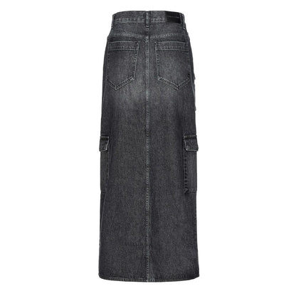 Black Cotton Skirt