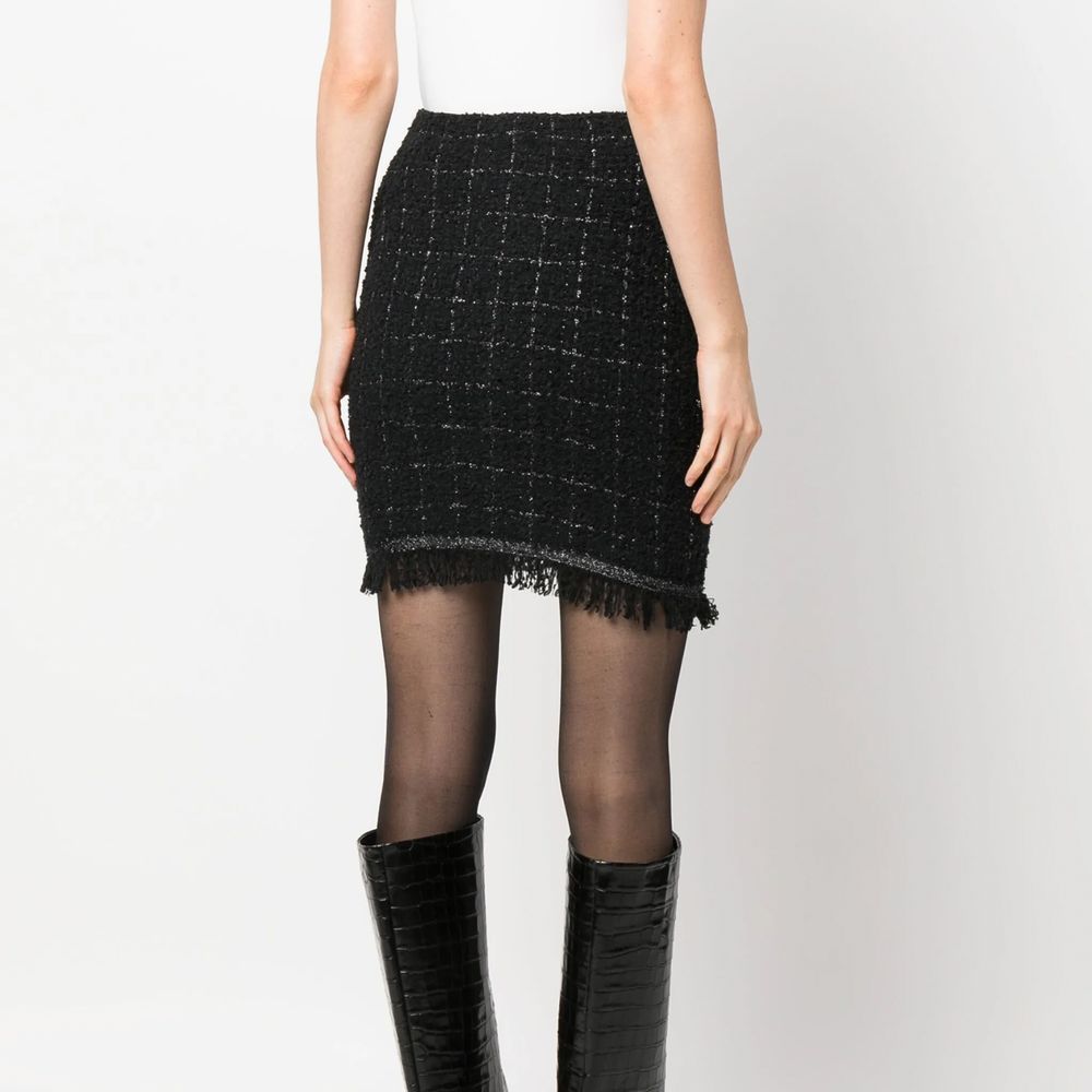 Black Polyester Skirt