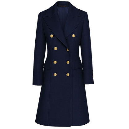 Blue Wool Jackets & Coat