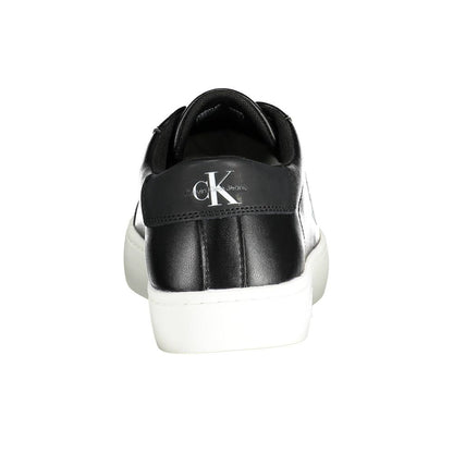 Black Polyester Sneaker