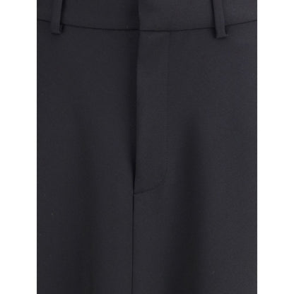 Godet Maxi Skirt in virgin wool