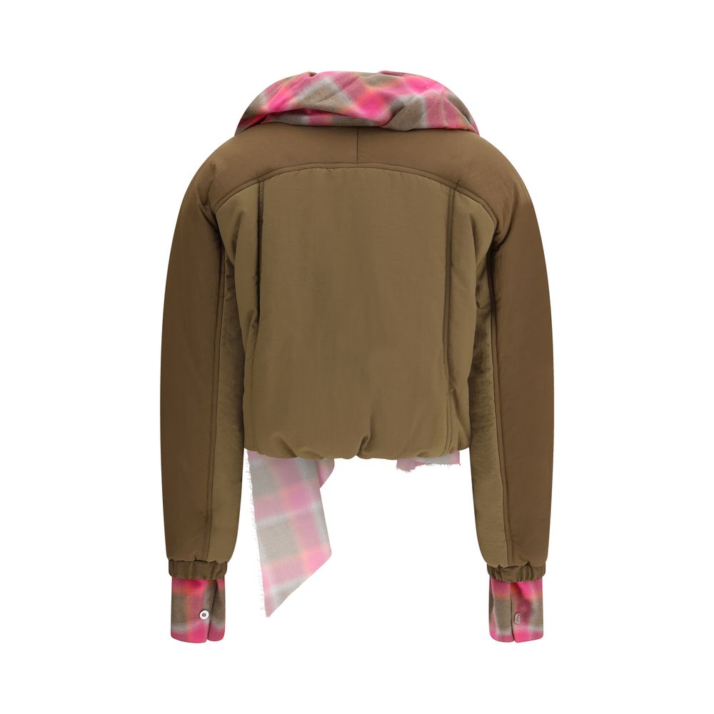 Maxi-scarf Puffer Jacket