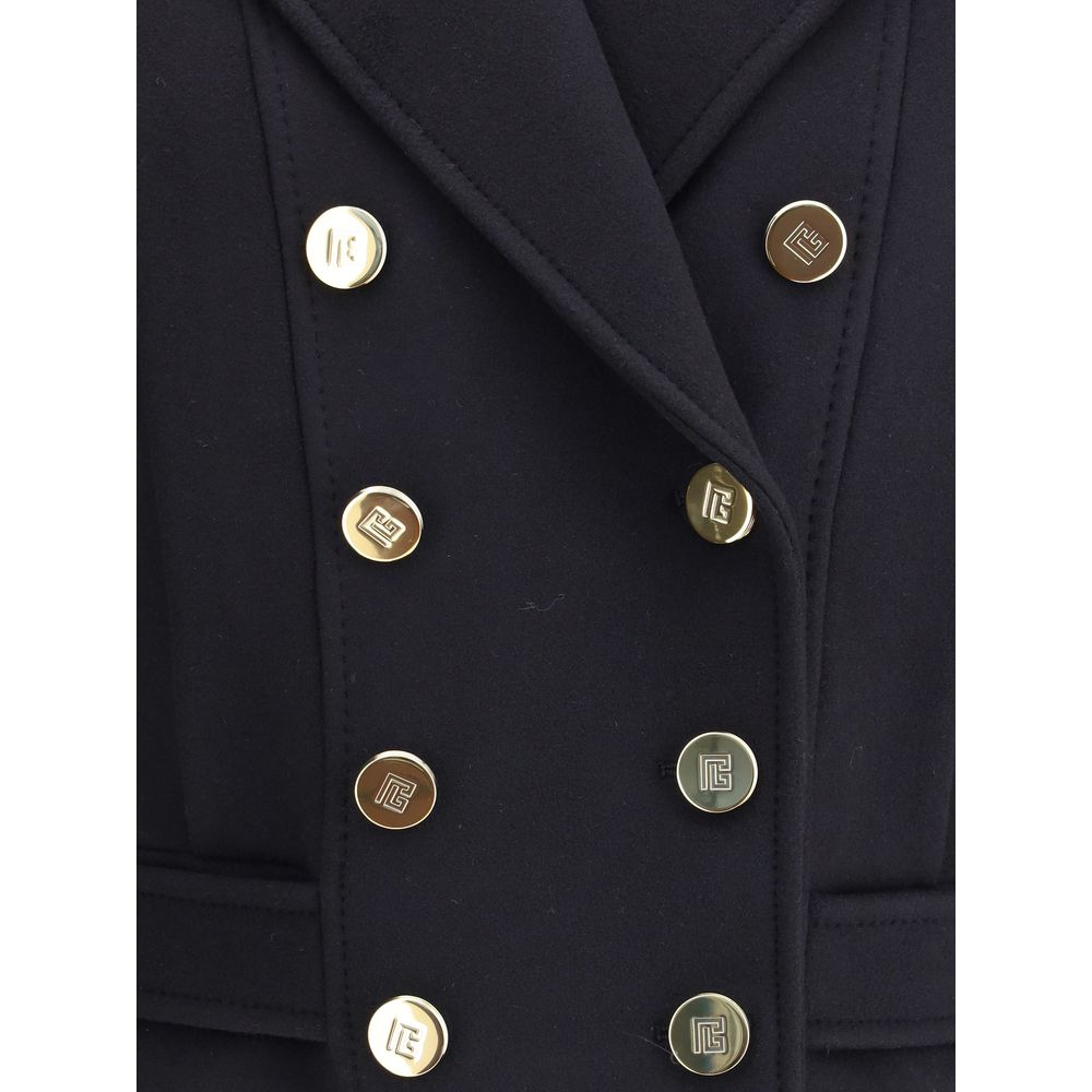 Wool Double-breasted Coat