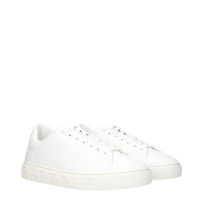 White Leather Low Tops