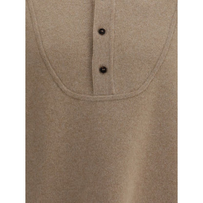 Beige Merino Wool Sweatshirt
