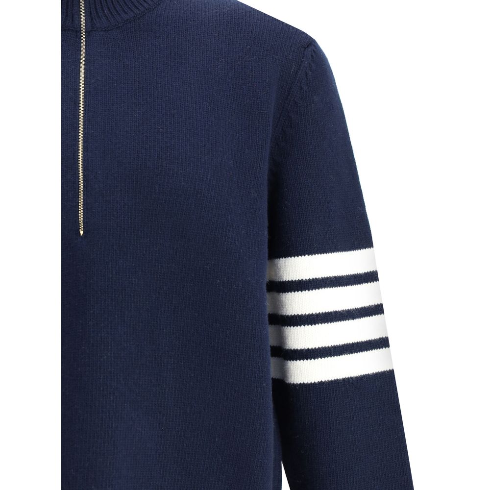 Blue Fleece Wool Sweatshirt