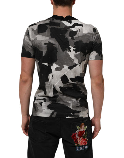Multicolor Camouflage Men Short Sleeves T-shirt