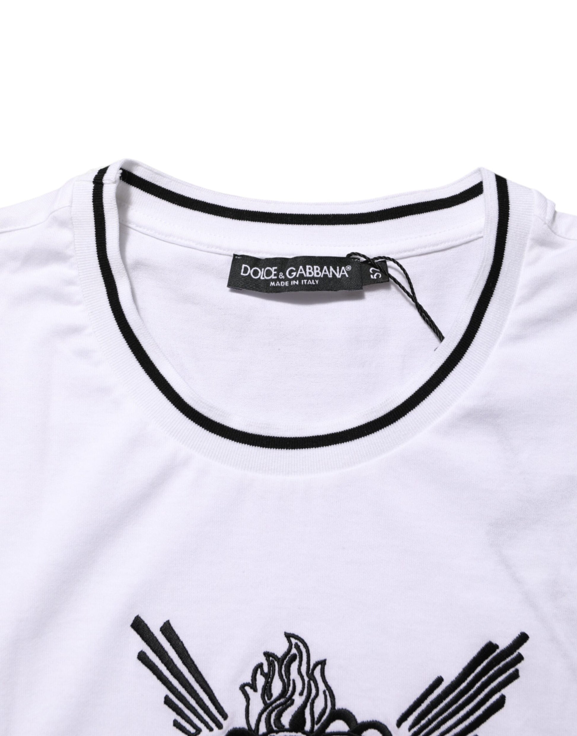 White Sacred Heart Short Sleeve Men T-shirt