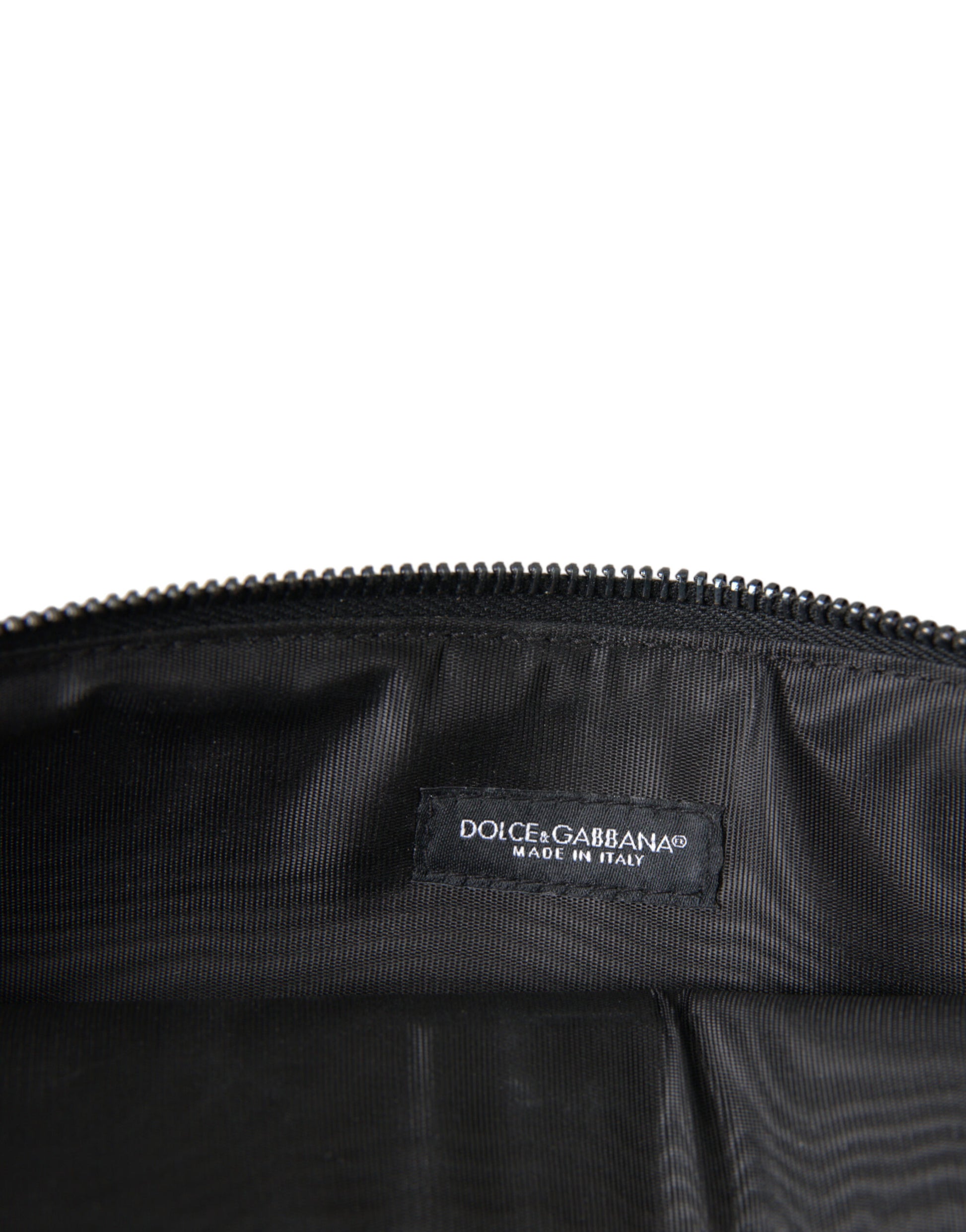 Multicolor Leopard Jacquard Logo Plaque Document Briefcase Bag