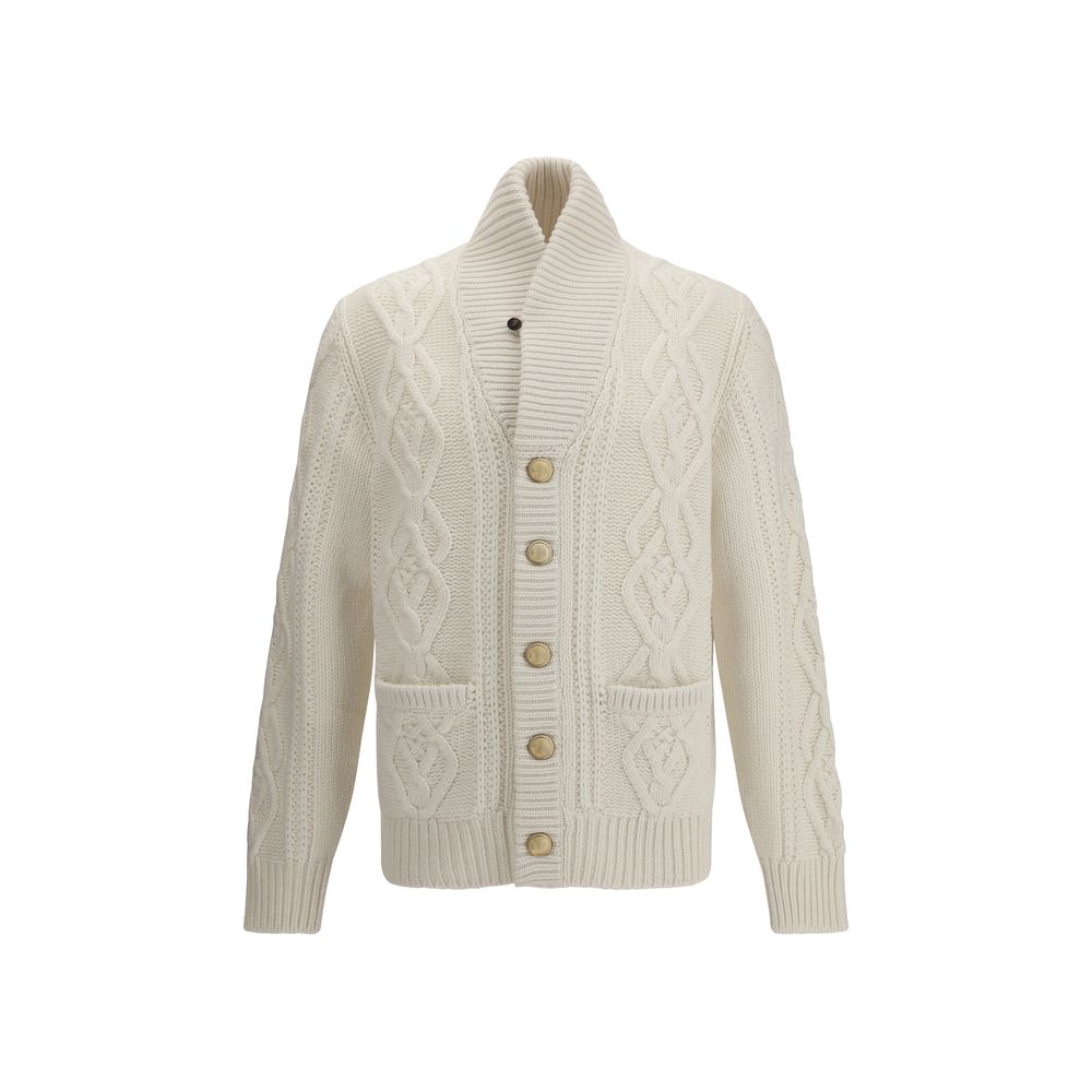 White Cashmere Cardigan