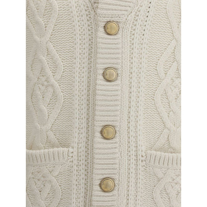 White Cashmere Cardigan