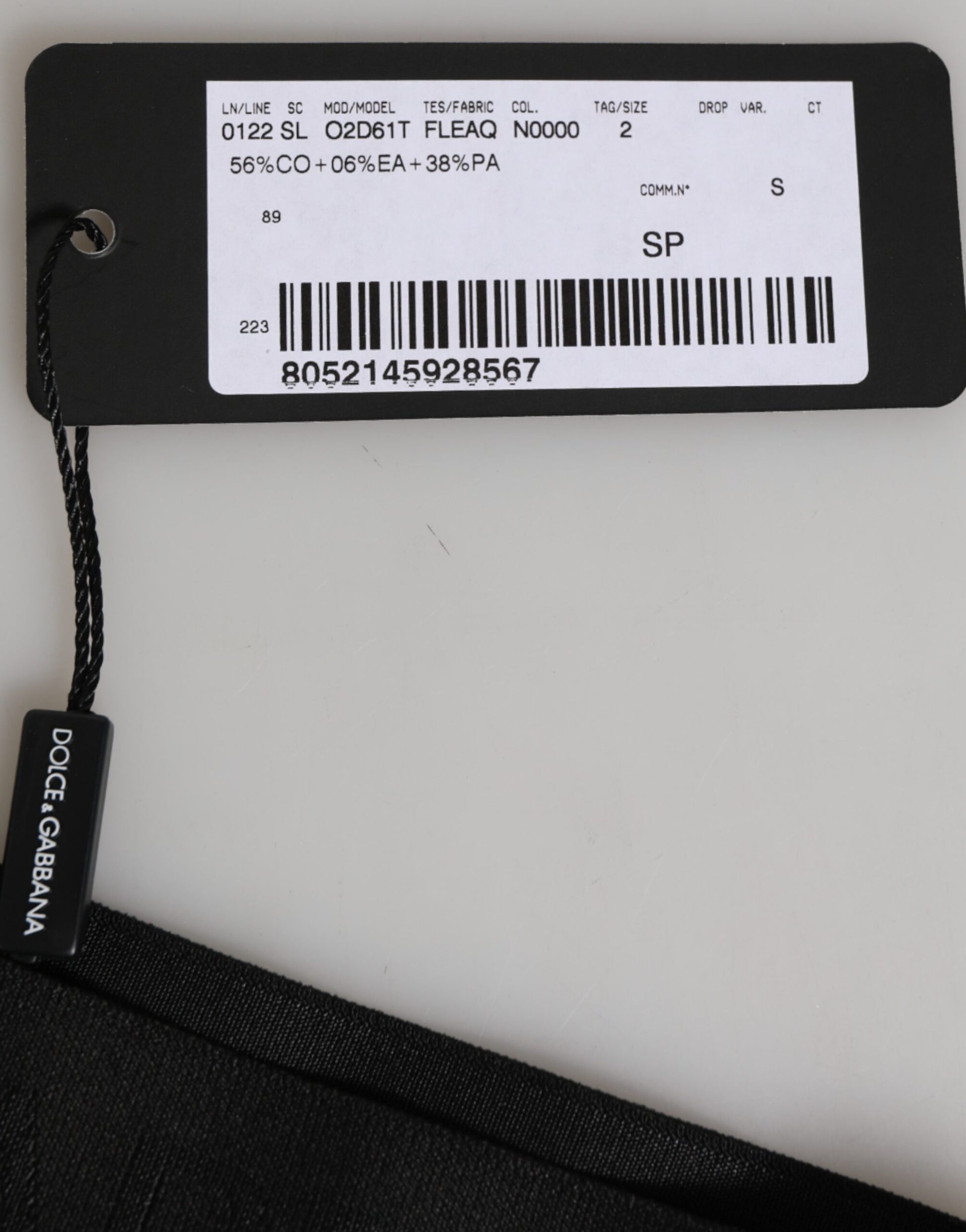 Black DG Logo Lace High Brief Panty Underwear