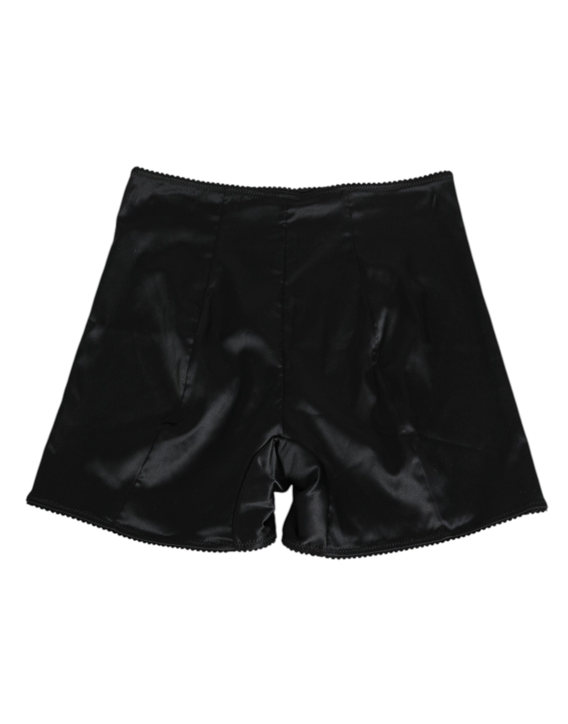 Black Silk Stretch Slip Cycling Women Underwear