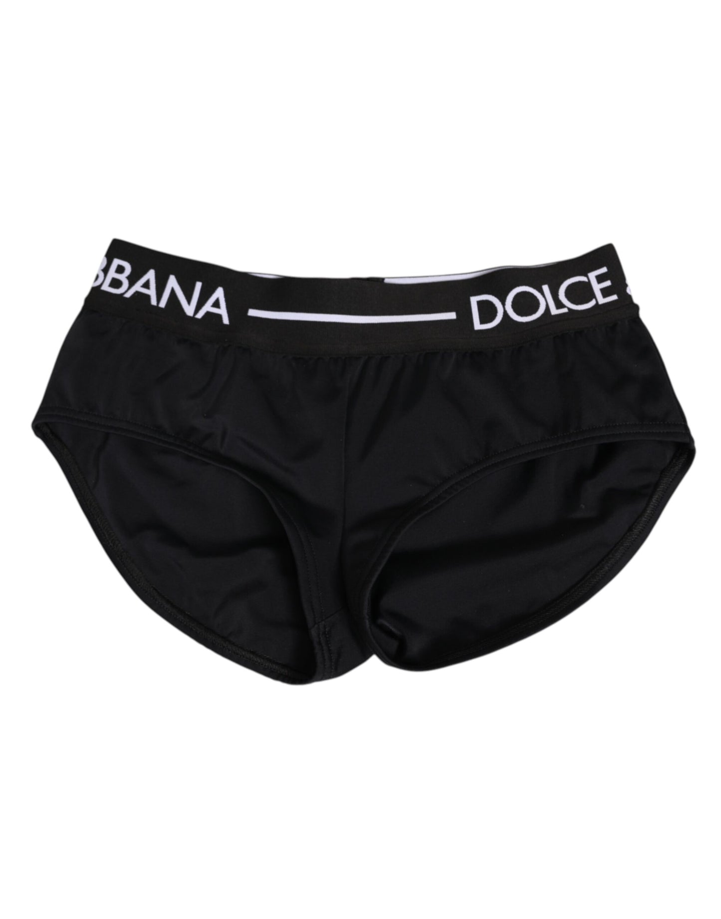 Black Nylon Logo Waistband Shorts Underwear