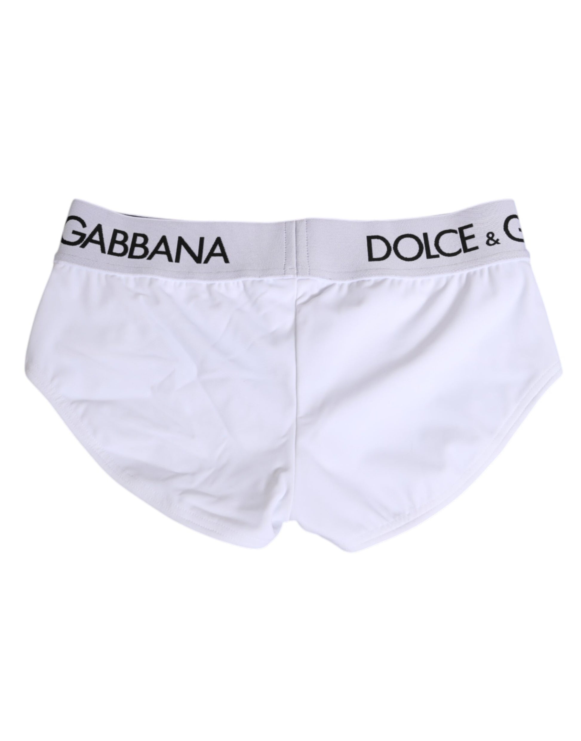 White Nylon Logo Waistband Shorts Underwear