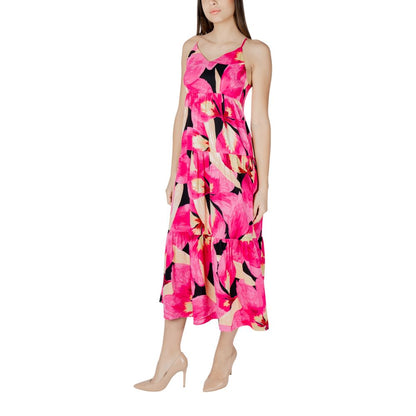 Multicolor Viscose Long Dress
