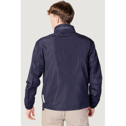 Blue Polyester Jackets & Coat