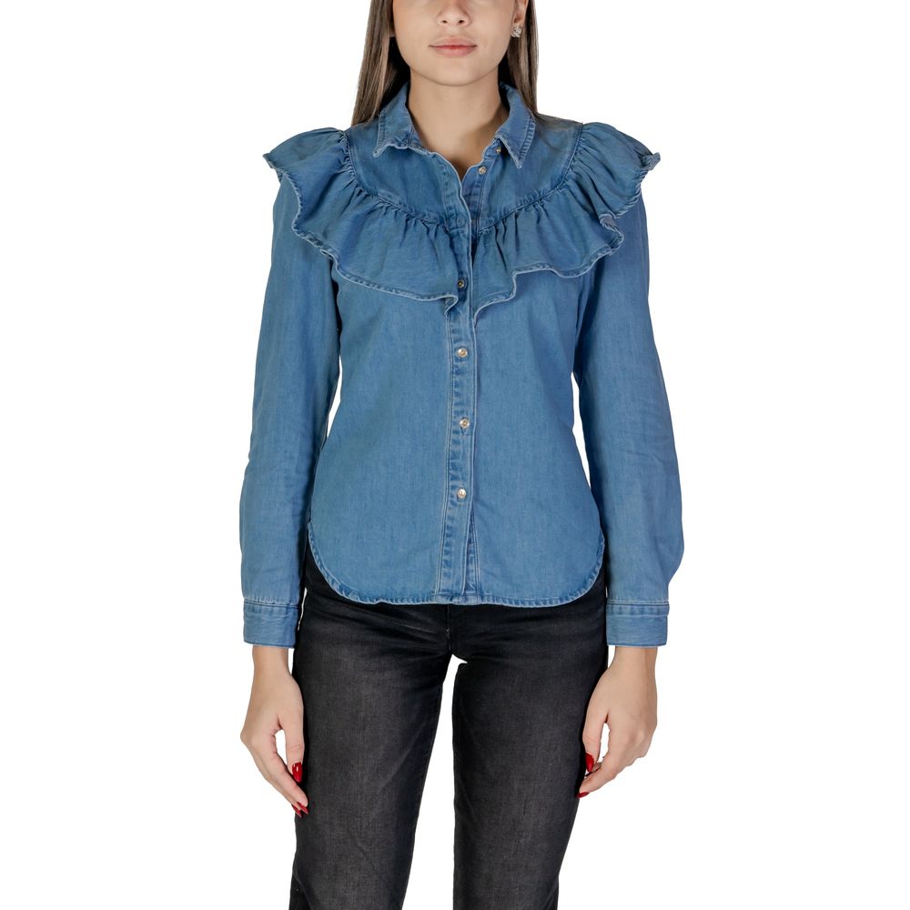 Blue Cotton Blouse
