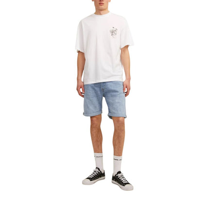 Light Blue Cotton Bermuda Shorts