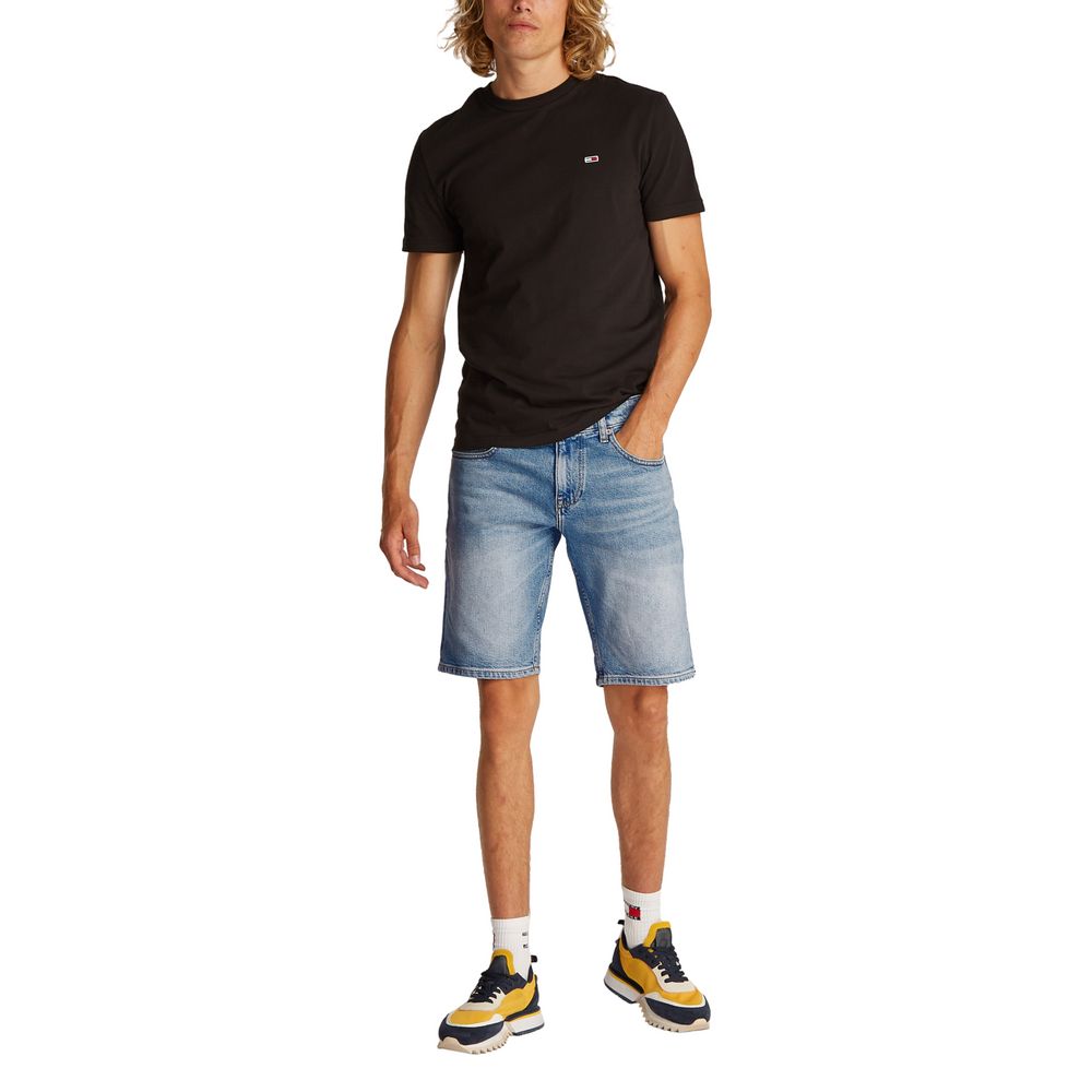 Light Blue Recycled Cotton Bermuda Shorts