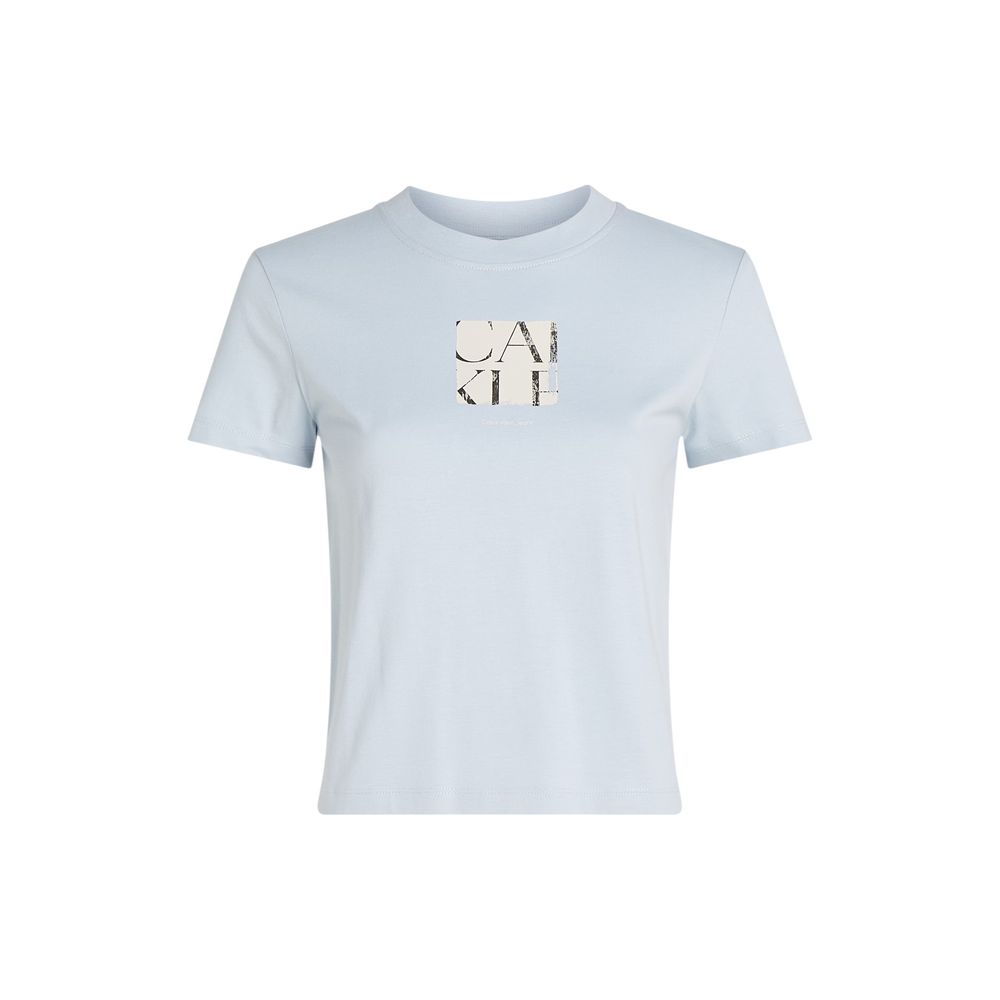 Blue Recycled Cotton T-Shirt