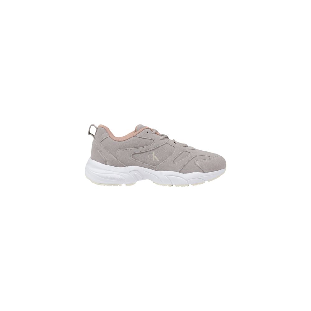 Gray Artificial Leather Athletic Sneakers