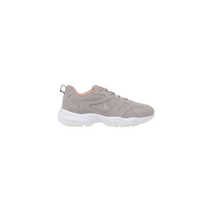 Gray Artificial Leather Athletic Sneakers