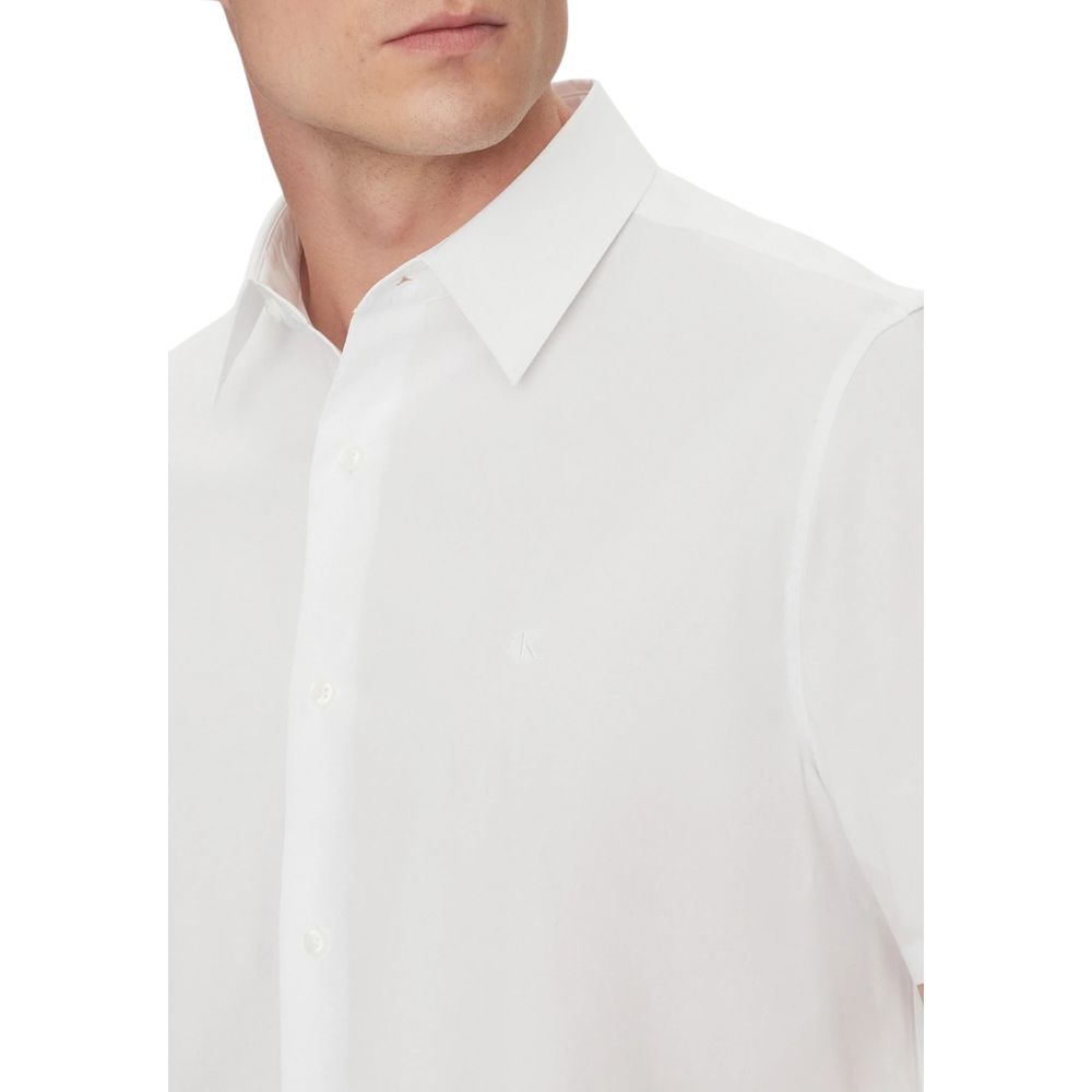 White Organic Cotton Shortsleeve Shirt