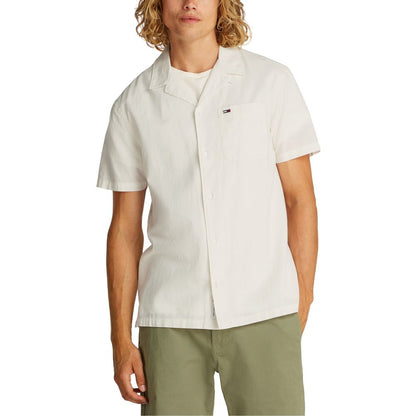Cream Cotton Shortsleeve Shirt