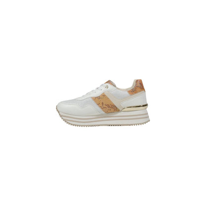 White Polyethylene Platform Sneakers