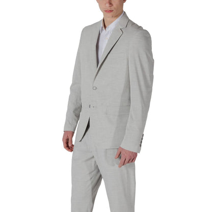 Gray Polyester Blazer